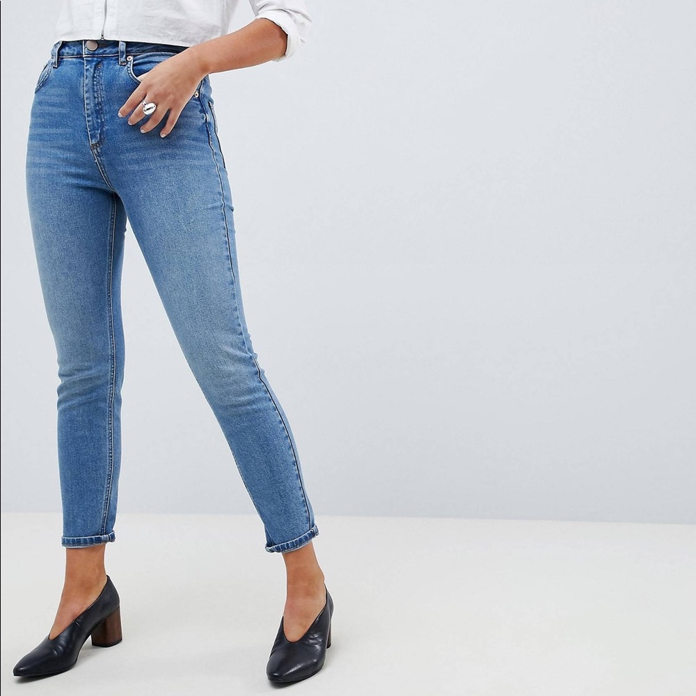 ASOS high rise farleigh slim mom jean